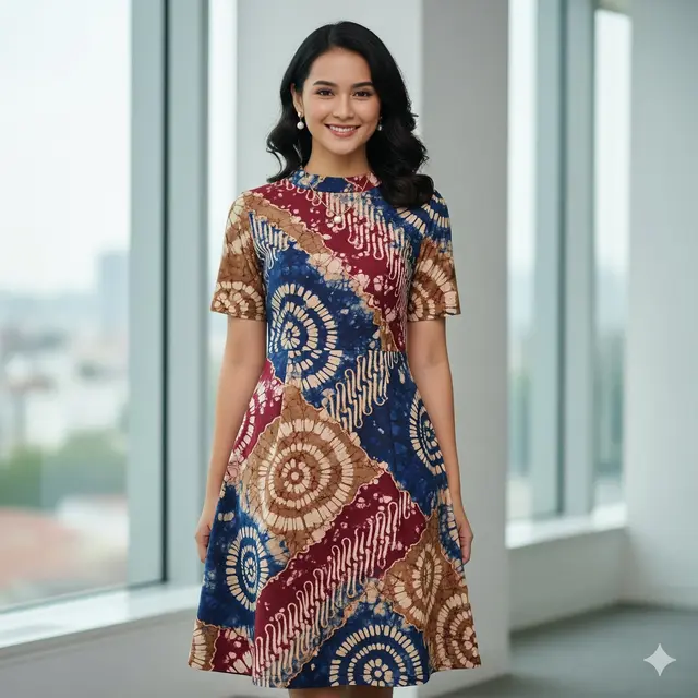 Dress Batik Kantoran