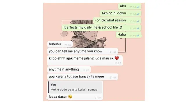 8 Chat Orang Tua Beri Semangat ke Anak Ini Bikin Haru