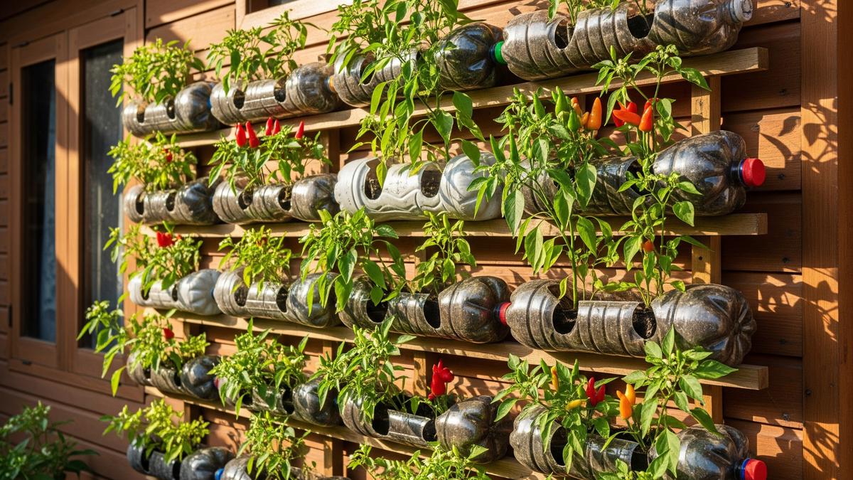 7 Inspirasi Kebun Vertikal dari Botol Bekas untuk Ibu PKK, Hijaukan Rumah Hemat Biaya