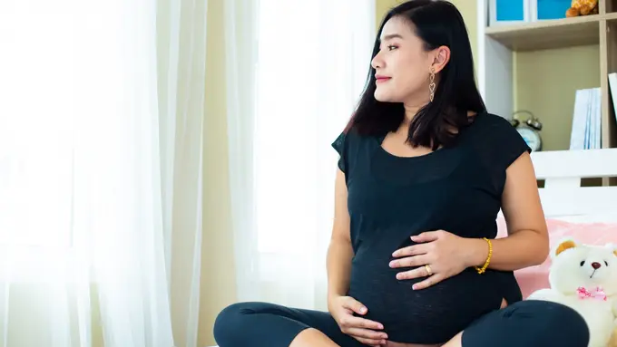 Ilustrasi ibu hamil, mengandung