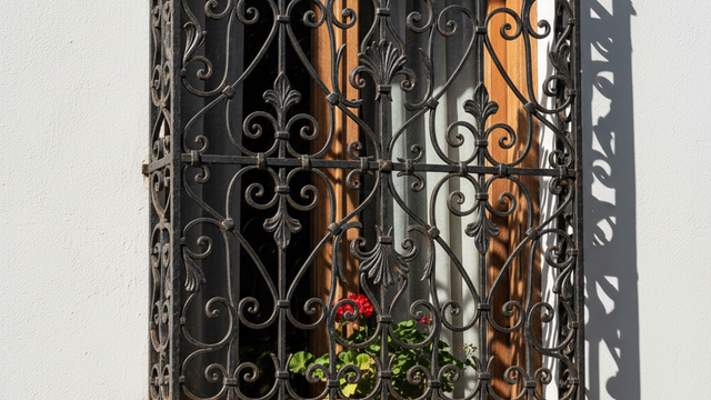 Modelo de enrejado de ventana