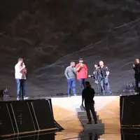 Grup musik asal Amerika Serikat, All 4 One menyambut antusias sebagai salah satu penampil dalam acara HUT Indosiar yang akan digelar malam ini pukul 19.00 WIB. (Nurwahyunan/Bintang.com)