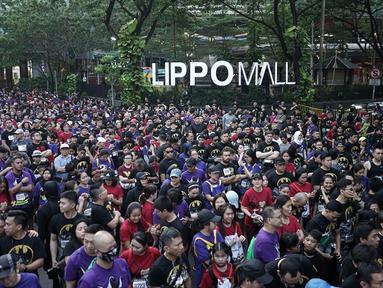Ribuan pelari mengikuti Batman Run Series di Jakarta Barat; Minggu (1/12). Acara ini merupakan kerjasama antara Indofunrun dengan Lippo Mall Puri. (Dokumentasi Indofunrun)