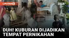 Tak Biasa! Acara Nikahan Dilangsungkan di Area Kuburan