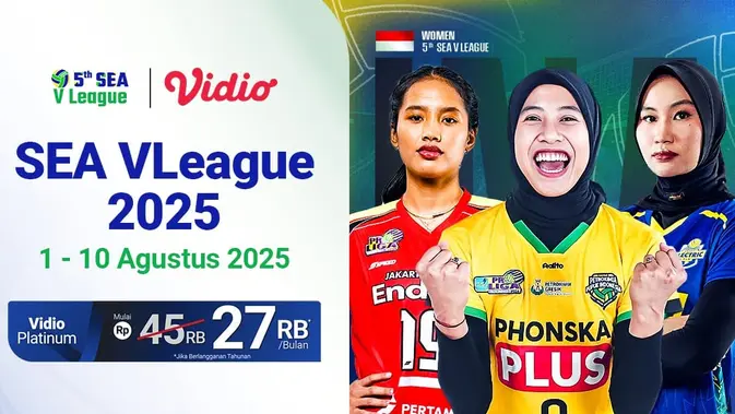 Timnas Voli Indonesia Siap Beraksi di SEA V League Putri 2025, Saksikan Perjuangan di Vidio