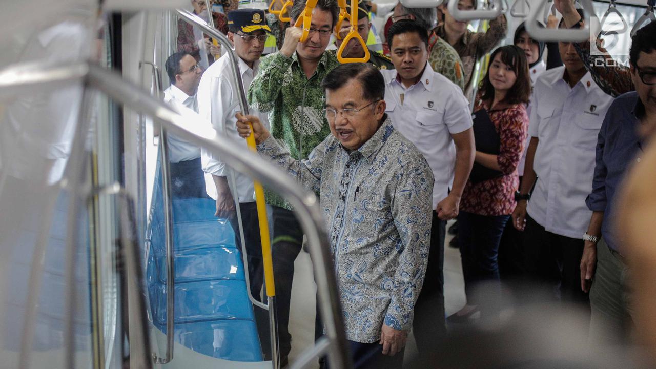 Wapres Kalla Tinjau MRT Jakarta