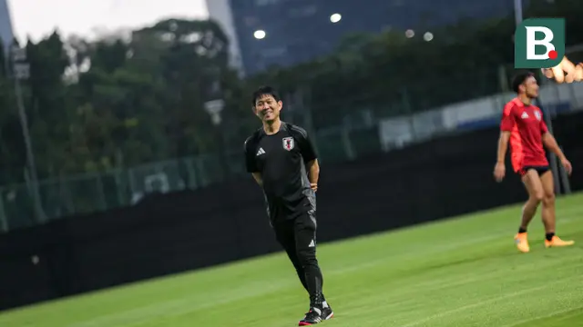 Foto: Langsung Tancap Gas! Jepang Gelar Latihan Perdana Jelang Lawan Timnas Indonesia di Kualifiaksi Piala Dunia 2024