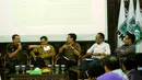 Menurut Muhaimin, ke depan PKB akan mengangkat harkat dan martabat warga NU dan masyarakat marjinal. Hal itu penting untuk membuat PKB jadi besar dan kuat, Jakarta, Selasa (26/8/2014) (Liputan6.com/Faisal R Syam)