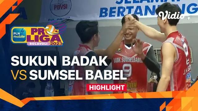 Berita video highlights laga pekan ketiga putaran pertama PLN Mobile Proliga 2023 kategori putra antara Kudus Sukun Badak melawan Palembang Bank Sumsel Babel, Sabtu (21/1/2023).