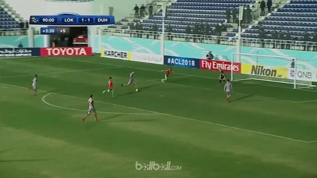Al Duhail menang comeback dramatis atas Lokomotiv Tashkent seusai mencetak dua gol cepat di masa injury time dalam pertandingan Li...