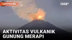 Gunung Merapi Kembali Erupsi Luncurkan Semburan Awan Panas