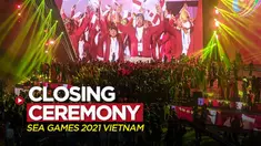 Berita video closing ceremony SEA Games 2021 berlangsung meriah dan "pecah"!, Senin (23/5/2022) malam hari waktu setempat.