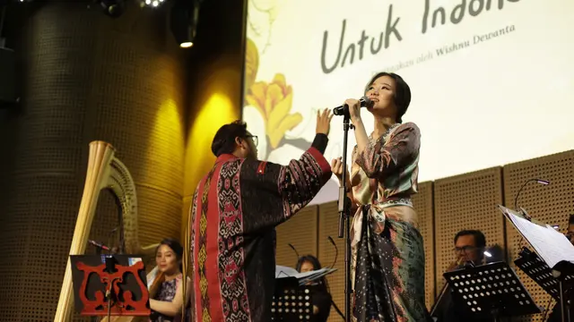 Untuk Indonesiaku, Pertunjukkan Musik Tradisi dan Orkestra Sambut HUT RI Ke-74