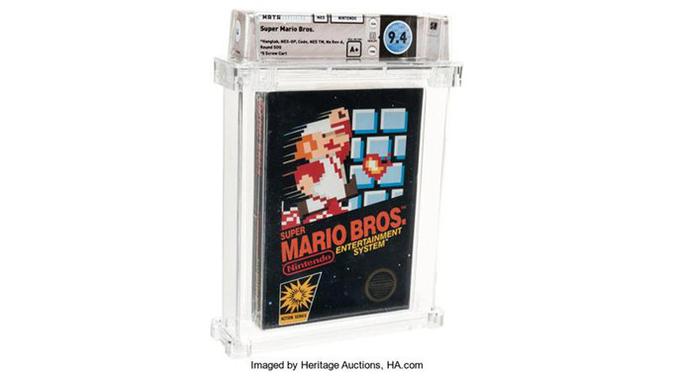 Gim jadul Super Mario Bros terjual hingga Rp 1,6 miliar, paling mahal dalam sejarah. (Doc: Heritage Auctions)