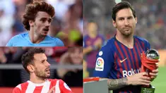 Lionel Messi semakin memperkokoh posisinya di puncak raihan pencetak gol terbanyak La Liga Spanyol. The Messiah mencetak satu gol tunggal kemenangan Barcelona atas Real Valladoid di Camp Nou. (Kolase Foto AFP)