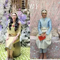 Beby Tsabina akan segera melangsungkan pernikahan dengan Rizki. Beby Tsabina tampil menawan saat prosesi siraman di kediamannya. [@cutmaryln.collection].