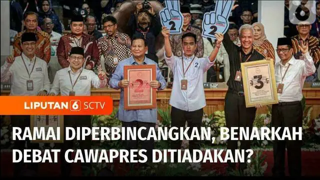 VIDEO: Benarkah Debat Cawapres Dihilangkan dan Bagaimana Aturannya dalam Undang-Undang?