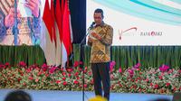 Penjabat (Pj) Gubernur DKI Jakarta Heru Budi Hartono saat menghadiri kegiatan Penyuluhan Pencegahan Penyalahgunaan Narkoba bagi pelajar di DKI Jakarta, di Jakarta International Velodrome, Jakarta Timur, Selasa (24/9/2024). (Liputan6.com/Winda Nelfira)
