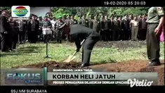 Sekira pukul 00.05 WIB, dini hari, Selasa (18/02), jenazah Pratu Tegar Hadi Sentana, korban musibah helikopter MI-17 V5 HA-5138 jatuh di Papua, tiba di rumah duka, di Desa Sulingkulon, Kecamatan Cerme, Kabupaten Bondowoso, Jawa Timur.