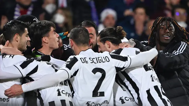FOTO: Juventus Taklukkan Fiorentina di Leg Pertama Semifinal Coppa Italia