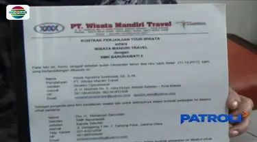 Guru dan murid di SMK Barunawati II, Tanjung Priok, gagal berwisata ke Yogyakarta lantaran ditipu sebuah agen travel di Bekasi Selatan.