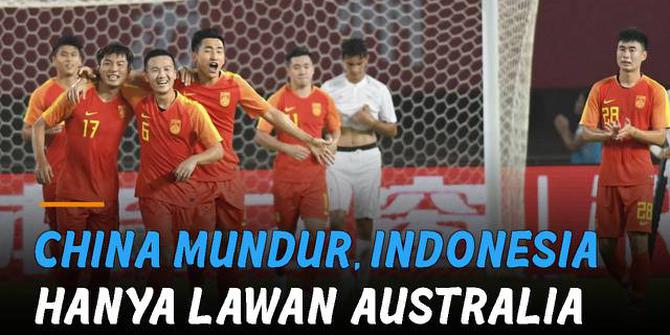 VIDEO: China Mundur, Indonesia Hanya Lawan Australia di Kualifikasi Piala Asia U23