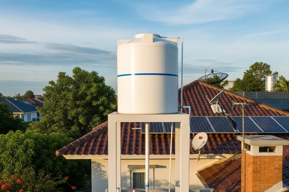 Ilustrasi toren air (Image by AI)