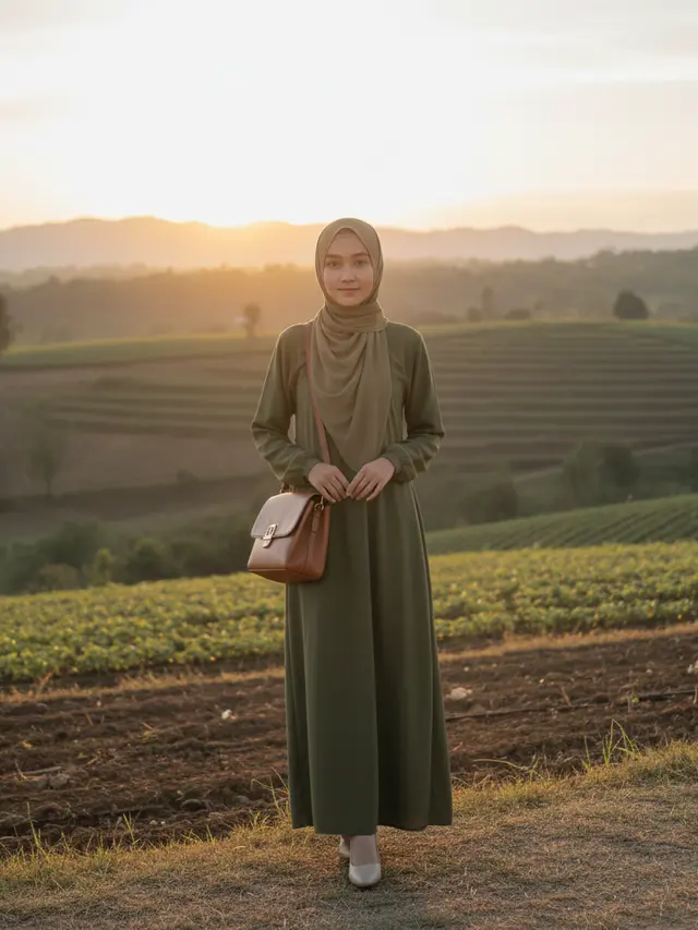 Model Gamis Abaya Polos