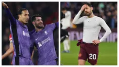Perubahan signifikan terjadi pada klasemen sementara Liga Inggris 2023/2024 setelah berakhirnya laga pekan ke-15 pada tengah pekan ini. Dalam laga yang berlangsung Kamis (7/12/2023) dini hari WIB, Liverpool berhasil mengkudeta  posisi runner-up dari Manchester City setelah sukses merebut tiga poin dari tuan rumah Sheffield United lewat kemenangan 2-0. Manchester City sendiri harus turun ke posisi keempat setelah takluk 0-1 dari tuan rumah Aston Villa yang kini menghuni posisi ketiga. (Kolase Foto AFP dan AP Photo)