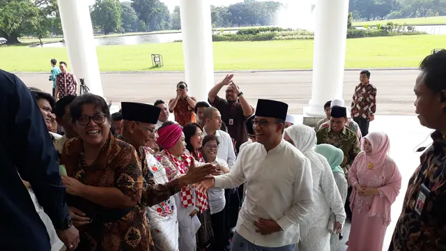 Anies-Sandi Temui Presiden Jokowi di Istana Bogor
