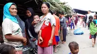 Pengungsi gempa Halmahera. (Liputan6.com/Hairil Hiar)