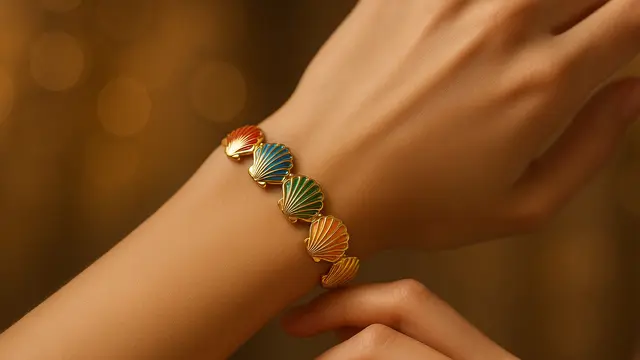 Gelang Emas Model Kerang Terbaru 2025