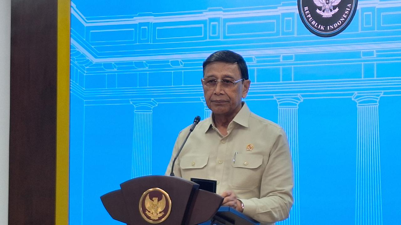 Penasihat Khusus Presiden Bidang Politik dan Keamanan, Wiranto usai menghadap Prabowo di Istana Kepresidenan Jakarta, Kamis (24/4/2025).