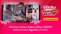 Vidio Nonton Gratis Drakor. (Sumber: Vidio)