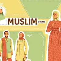 Ilustrasi Panduan Outfit Muslimah (credit: macrovector/freepik)