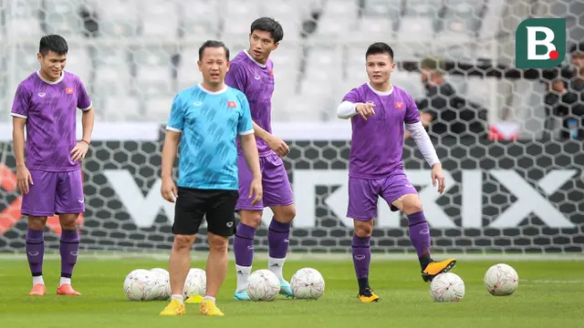 Official Training Timnas Vietnam Jelang Laga Semifinal Piala AFF 2022 Melawan Timnas Indonesia