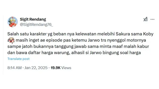 6 Cuitan Netizen tentang Karakter Dennis 'Adit Sopo Jarwo' Ini Kocak