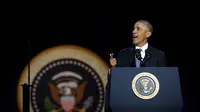 Pidato Perpisahan Presiden AS Barack Obama. (AP)