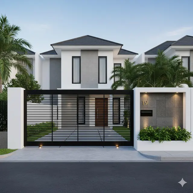 7 Model Pagar Besi Hollow Rapat 2025, Tampil Modern, Aman dan Elegan untuk Hunian Minimalis