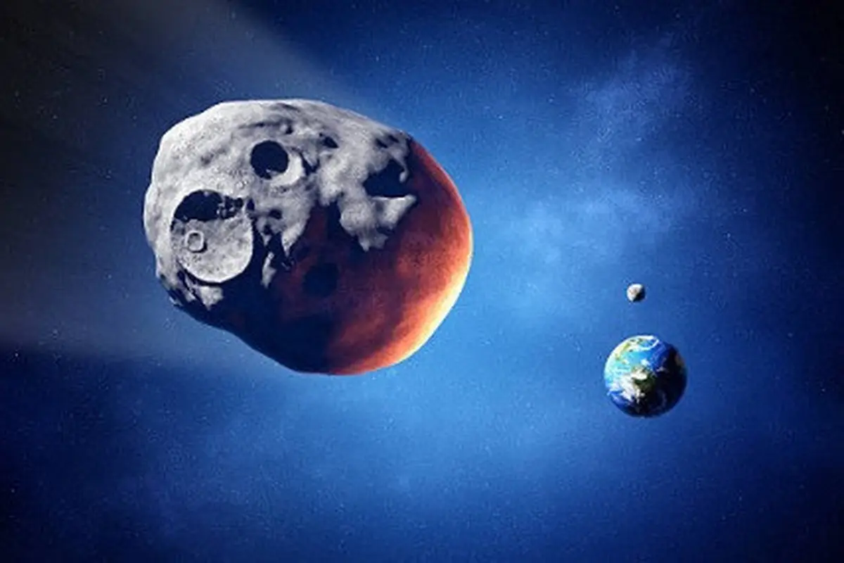 ilustrasi asteroid.