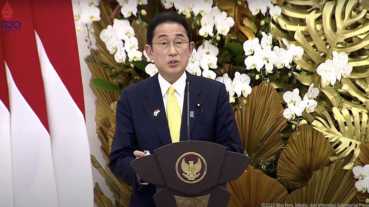 PM Jepang Fumio Kishida (Sumber Tangkapan Layar Setkab.go.id)