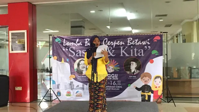Peserta Muda Lomba Baca Cerpen Betawi