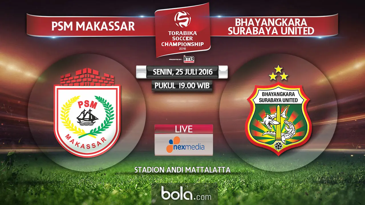 PSM Makassar Vs Bhayangkara Surabaya United (Bola.com/Adreanus Titus)