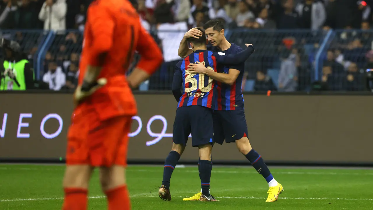 Gavi dan Lewandowski Cemerlang, Barcelona Raih Piala Super Spanyol Usai Bungkam Real Madrid