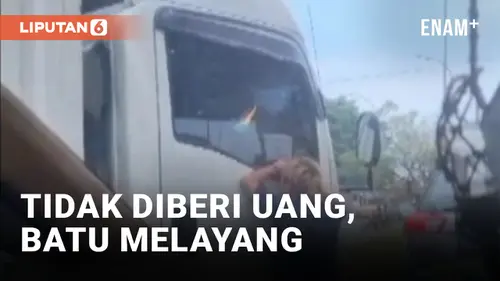 VIDEO: Viral! Pemalakan Sopir Truk di Palembang, Tidak Beri Uang Dilempar Batu
