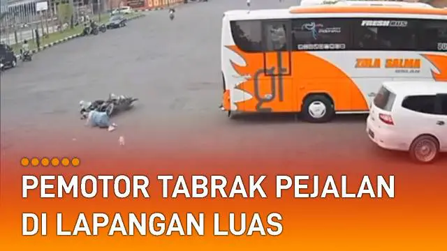 Seolah-olah pengemudi tidak ada upaya untuk menghindar di jalan yang luas.