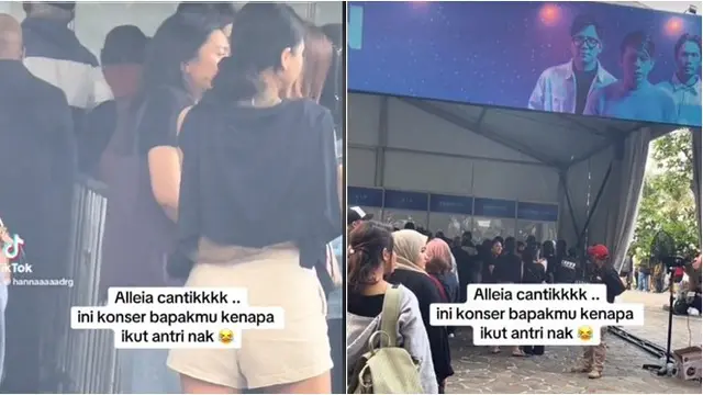 Momen Alleia Anak Ariel Ikut Antre Tiket Konser NOAH Ini Viral, Banjir Pujian