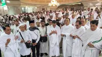 Menteri Agama sekaligus Amirul Hajj Lukman Hakim Saifuddin beserta rombongan melaksanakan umroh wajib di Tanah Suci. Dedy/MCH