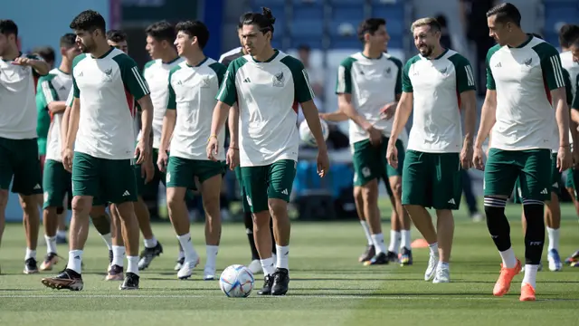 Meksiko Bersiap Hadapi Argentina di Piala Dunia 2022