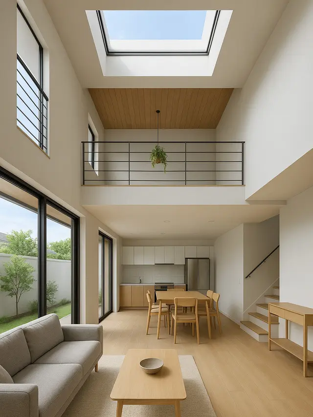 Gambar Rumah Sederhana dengan Langit-langit Terbuka